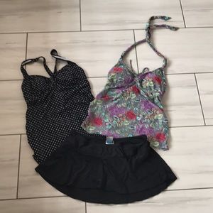 Motherhood Maternity bathing suit- 3 pieces
